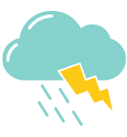 Stevige buien met een enkele keer onweer